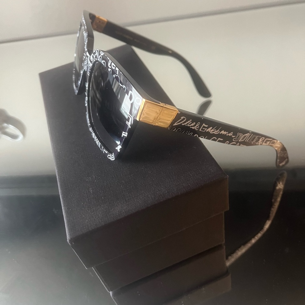 Dolce & Gabbana Graffiti Print Sunglasses